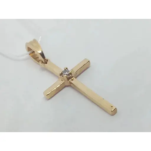 Золотой крестик Империя золота с фианитами. КР294И - фото 3
