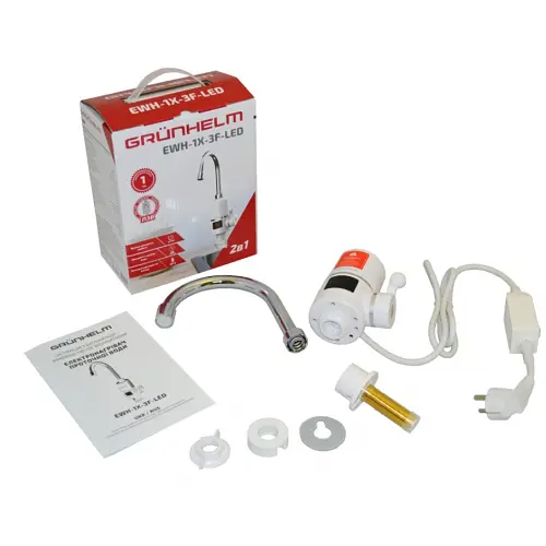 Проточний водонагрівач Grunhelm EWH-1X-3F-LED - фото 4