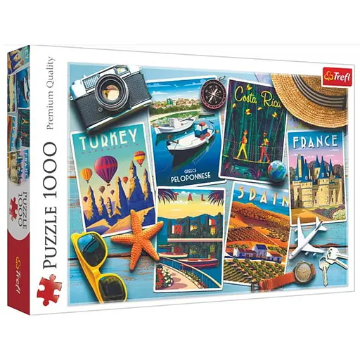 Пазл Trefl Сувенірні листівки 1000 ел. (10714) - фото 1