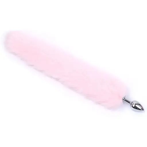 Анальна пробка з хвостом SKN-L03, Рожевий