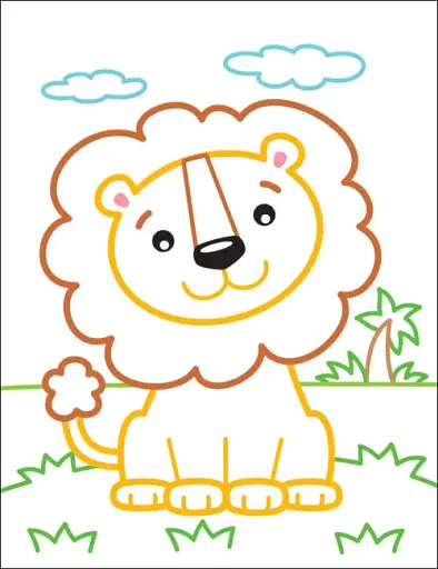 Кольорові зафарбовки: Левеня - фото 4