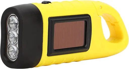 Сонячний ручний ліхтар з кривошипним ліхтарем, аварійний набір для економії простору, на відкритому повітрі, практична портативна - фото 2