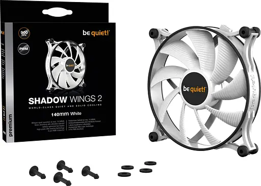 Вентилятор Be quiet! Shadow Wings 2 140mm White PWM (BL091) - фото 5