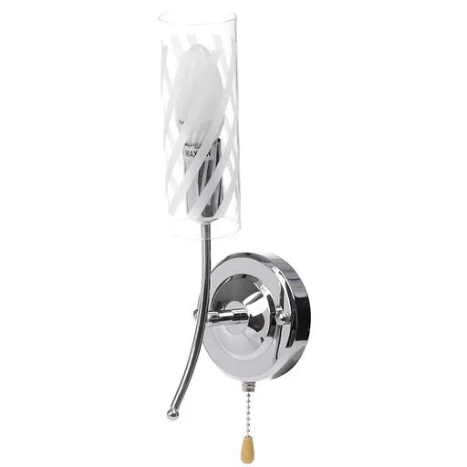 Бра Brille LK-90W/1 настінне накладне з вимикачем E14 CH - фото 2