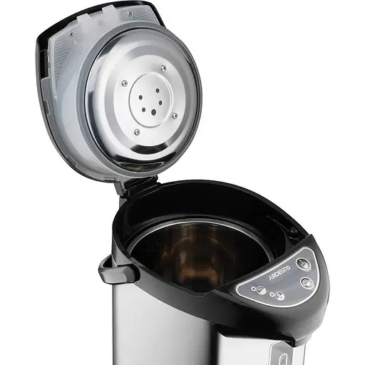 Термопот Ardesto TP-50B, Inox/Blac, 750W 5 л автоматична/ручна помпа,корпус з нержавіючої сталі пластик - фото 4