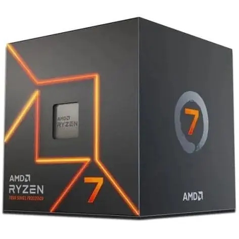 Процессор AMD AM5 Ryzen 7 7700 Box 8x3.8 ГГц Turbo Boost 5.3 ГГц Radeon Graphics L3 32Мб Zen 4 5 нм TDP 65 Вт - фото 1