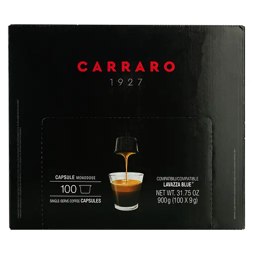 Уценка. Кофе в капсулах Carraro Lavazza Blue Crema Espresso, 100 капсул - фото 2