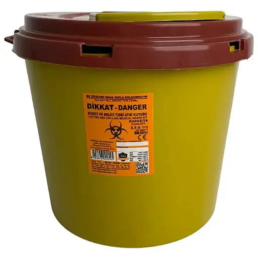 Контейнер для сбора медицинских отходов Afacan 3,5 л EA 35 - фото 1