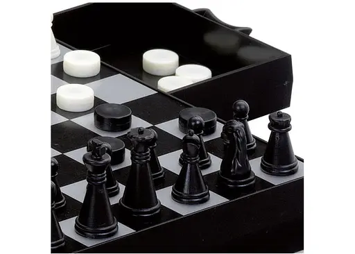 Настольная игра CAYRO Магнитные шахматы-шашки-нарды (поле 16х16 см) (440) - фото 2