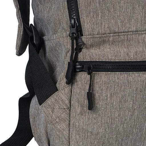 Рюкзак-антикрадій OOLOO Кенгуру mini 40x30x12 см,  кавовий 4240 - фото 5