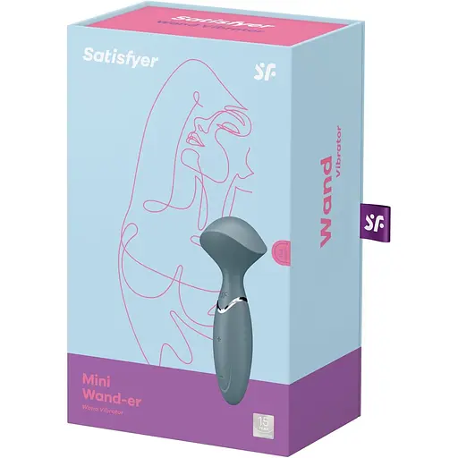 Вибромассажер Satisfyer Mini Wand-er Grey - фото 7
