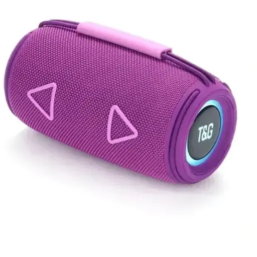 Портативна Bluetooth-колонка T&G TG657 бездротова переносна колонка з вологозахистом Фіолетовий - фото 1