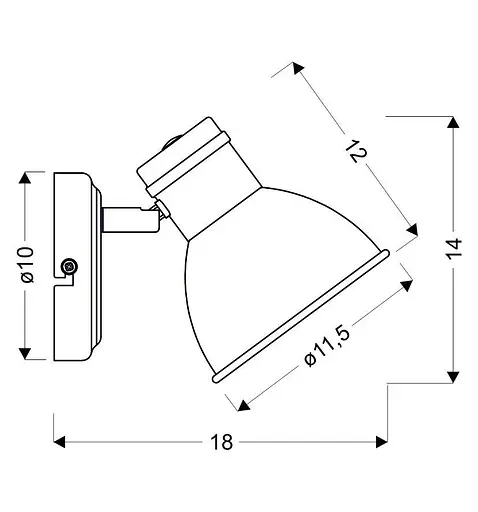 Бра Candellux 91-72115 ZUMBA - фото 3