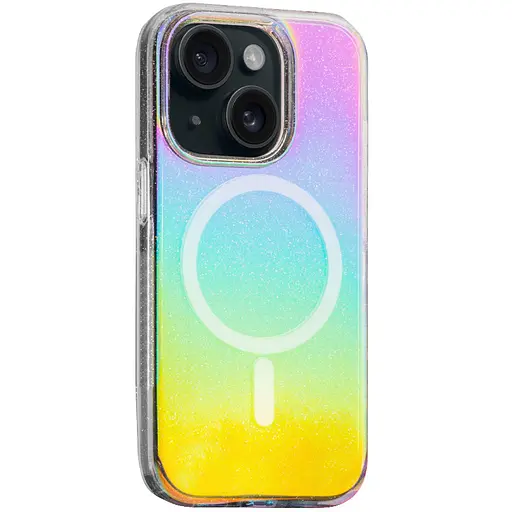 Чохол Epik TPU Galaxy Sparkle MagFit для Apple iPhone 15, 6.1 Chroma+Glitter