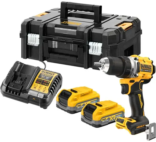 Аккумуляторная дрель-шуруповерт DeWalt с АКБ и ЗУ DCD800S2T - фото 1