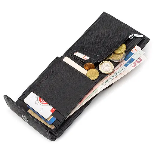 Чоловічий шкіряний гаманець (ST155) ST Leather 11х9.5х2.5 см acs0015737 - фото 4