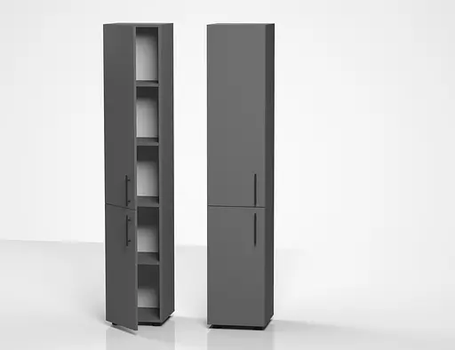 Пенал закрытый ОП-714 Orange-Line 350х347х1825 Графит - фото 2