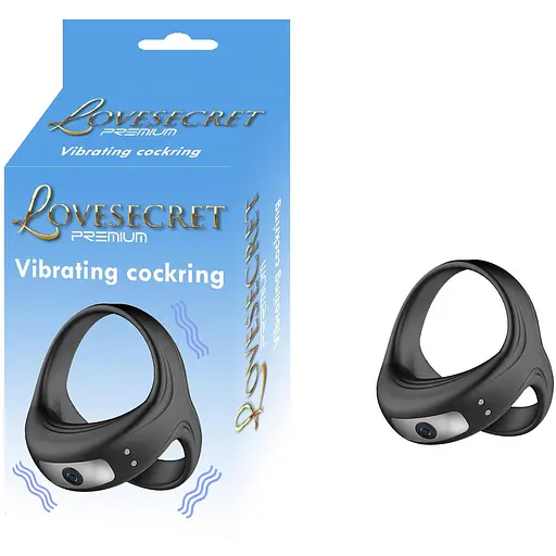 Ерекційне кільце Lovesecret Premium, 6.7 см чорне - фото 2