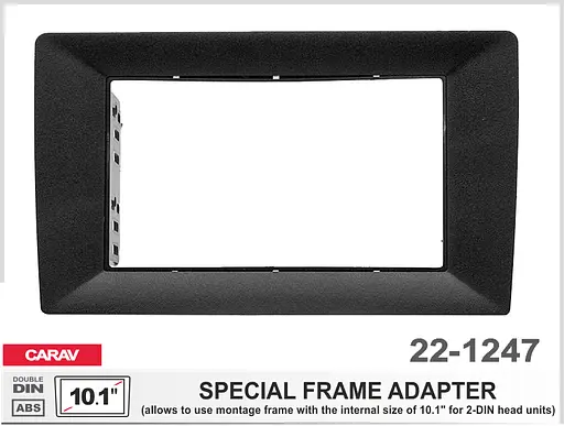 Перехідна рамка універсальна для переходу з 10.1" на 2 DIN Carav 22-1247 - фото 7