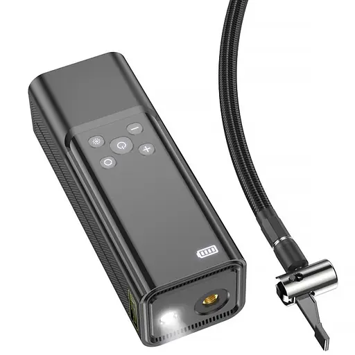 Автомобільний насос Hoco ZP7 Maddy smart (5000 mAh) Black - фото 4