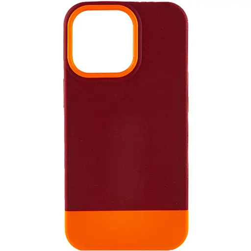 Чохол Epik TPU+PC Bichromatic для Apple iPhone 13 Pro Max 6.7 Brown burgundy/Orange