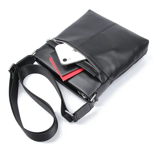 Чоловіча шкіряна сумка Vintage 25х25х4 см sum0013925 - фото 4