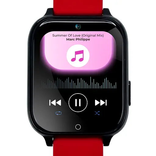 Смарт-годинник JETIX DF100 Pro з 4G відеодзвінком, вібродзвінком і вологозахистом IP67 - червоний - фото 4