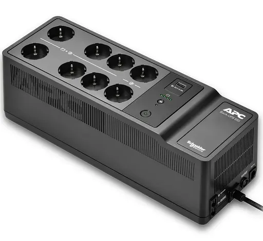 Источник бесперебойного питания APC 650 ВА / 400 Вт / 7 А*ч (BE650G2-GR) - фото 1