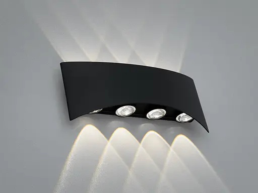 Світильник LED фасадний Diasha чорний 4W 4 промені - фото 2