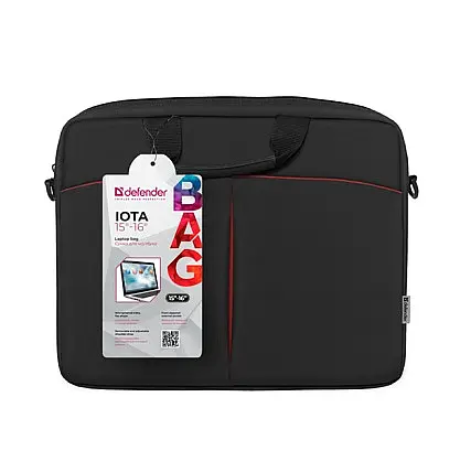 Сумка для ноутбука Defender Iota 15-16" 26007 (Чорний) - фото 2