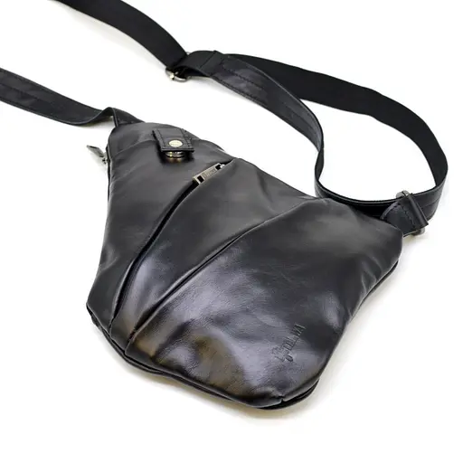 Кожаная мужская сумка через плечо TARWA 23х28х4 см sum0025831 - фото 7