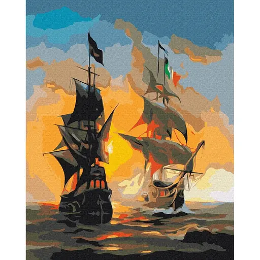 Картина за номерами Морські інь та ян Brushme 40x50 см різнокольорова 000277568