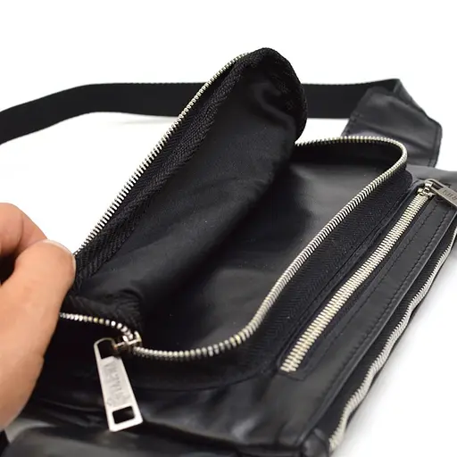 Кожаная мужская сумка на пояс TARWA 26х16х3 см sum0025989 - фото 12