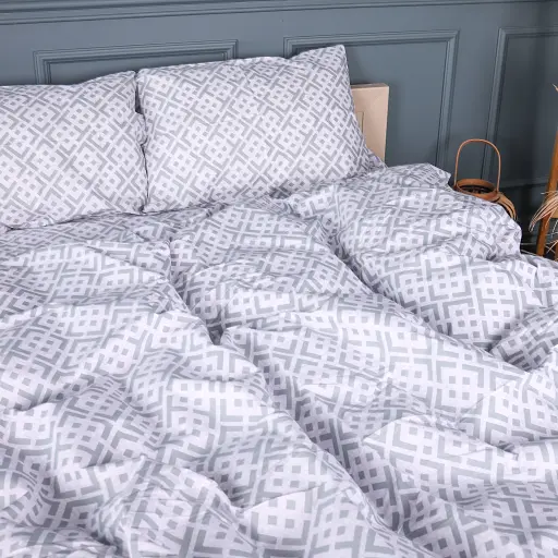 Наволочка Mirson бязь Abstract Gray 70х70 см (2200013164081) - фото 3