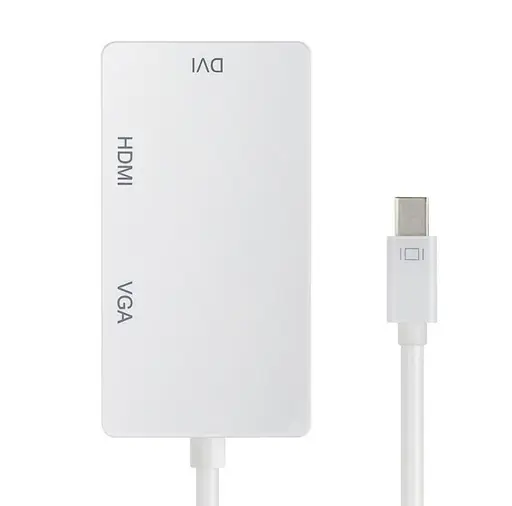 Перехідник mini DisplayPort M HDMI/VGA/DVI 24+5 FHD 1080p - фото 5