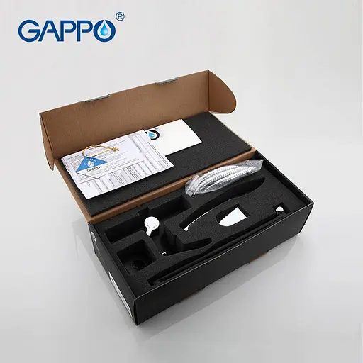 Смеситель для ванны длинный гусак черный Ø35 Gappo Aventador 1/8 G2250 Черный матовый - фото 4