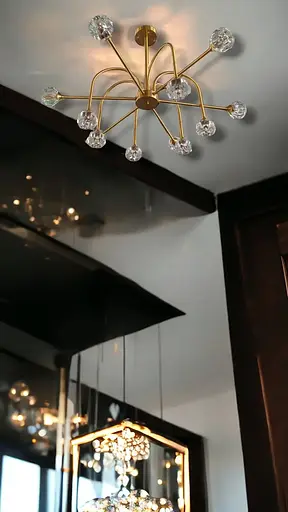 Светодиодная люстра Тюльпанчик 5010 (Золотая) на 10 плафонов - фото 2