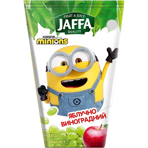 Упаковка нектара Jaffa Minions Яблочно-виноградный 2.75 л (125 мл x 22 шт.) - фото 2