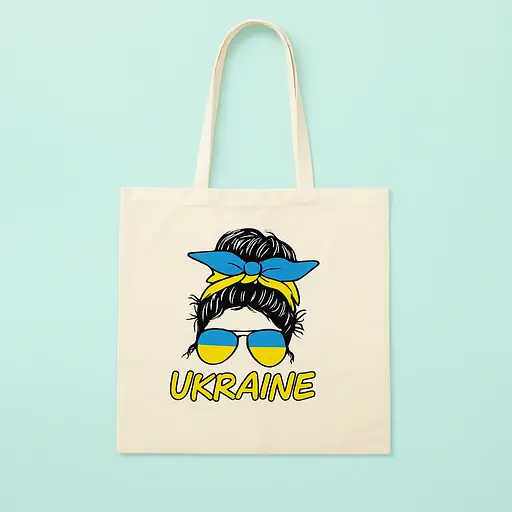 Набір екосумка-розмальовка „Ukraine“ бавовна 220 г/м2 38х42см ROSA Talent [CD] - фото 2