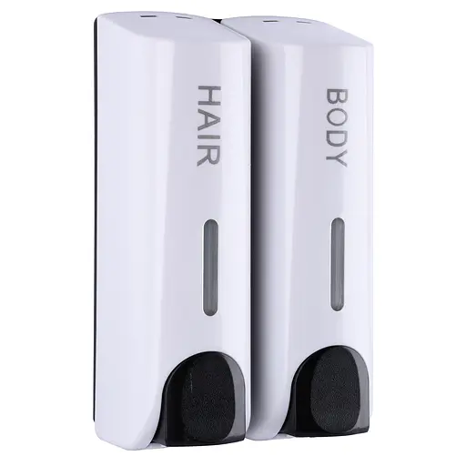 Дозатор жидкого мыла HOTEC 13.202 настенный 350 мл белый для санузла и кухни нажимной