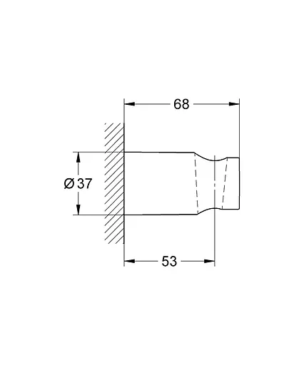 Держатель ручного душа Grohe QuickFix Vitalio Universal 26102000 Хром - фото 4