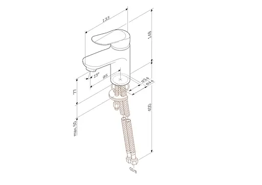 Змішувач для раковини AM.PM Sunny (F85C02100) - фото 9
