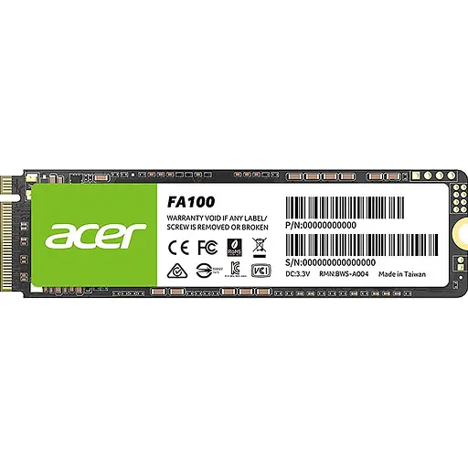 SSD накопичувач Acer FA100 512GB (BL.9BWWA.119) [135383]