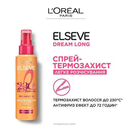 Спрей-термозахист L'Oreal Paris Dream Long для довгого, пошкодженого волосся 150 мл - фото 6