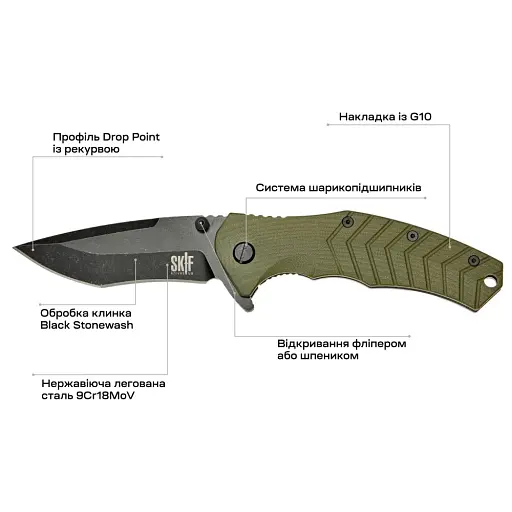Ніж Skif Griffin II BSW Olive - фото 7