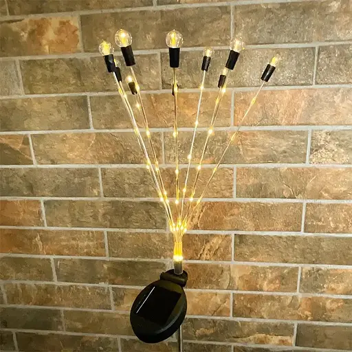 Світильник газонний Solar Феєрверк на сонячній батареї 42 світлодіоди 6 ліній 2 шт. - фото 4