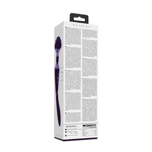 Вібромасажер Vive Shiatsu Bendable Massager Wand 28.6 см (фіолетовий) - фото 10