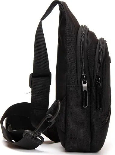 Небольшая сумка слинг Lanpad тканевая черный sum0028753 - фото 5