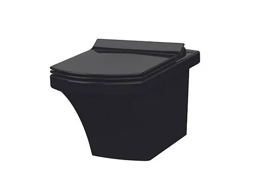 Унитаз подвесной Idevit Vega 2804-0606-07, Черный - фото 1
