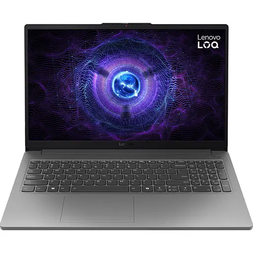 Ноутбук Lenovo 15.6 LOQ 15IAX9/Intel i5-12600HX/16GB/512SSD/RTX 3050 6GB/DOS/Luna Grey (83GS00U6RA) - фото 1